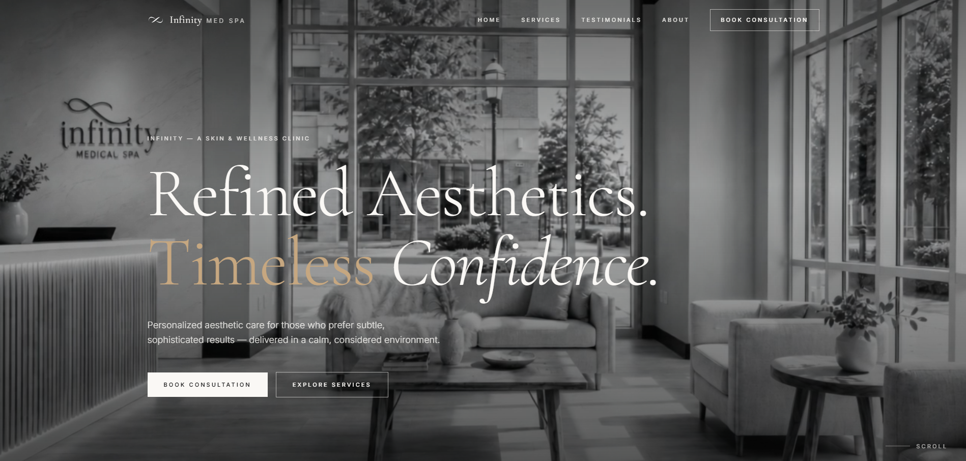 Infinity Medical Spa new website
